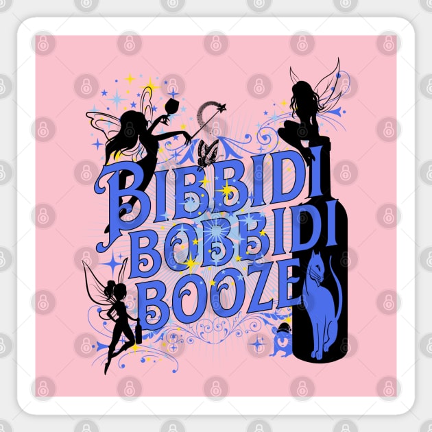 Cute Drinking Shirt for Cinderella and Fairy God Mother Fans Sticker by Joaddo